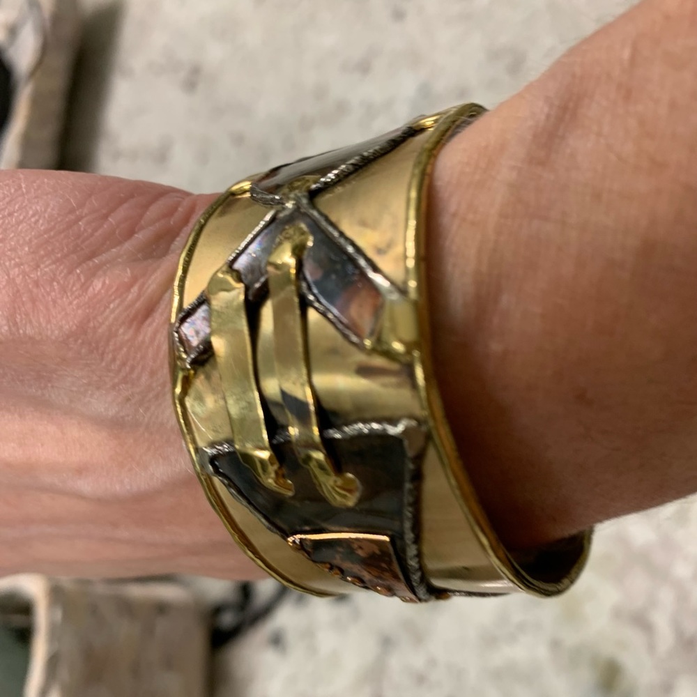 Brand new handmade copper & brass bracelet cuff